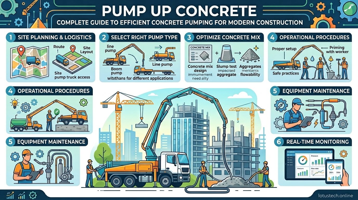 Pump Up Concrete Complete Guide to Efficient Concrete Pumping for Modern Construction