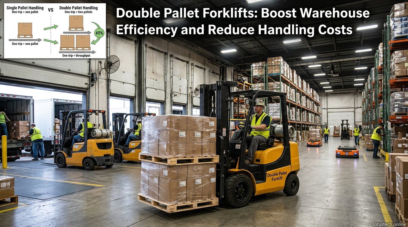 Double Pallet Forklift Boost Warehouse Efficiency and Reduce Handling Costs