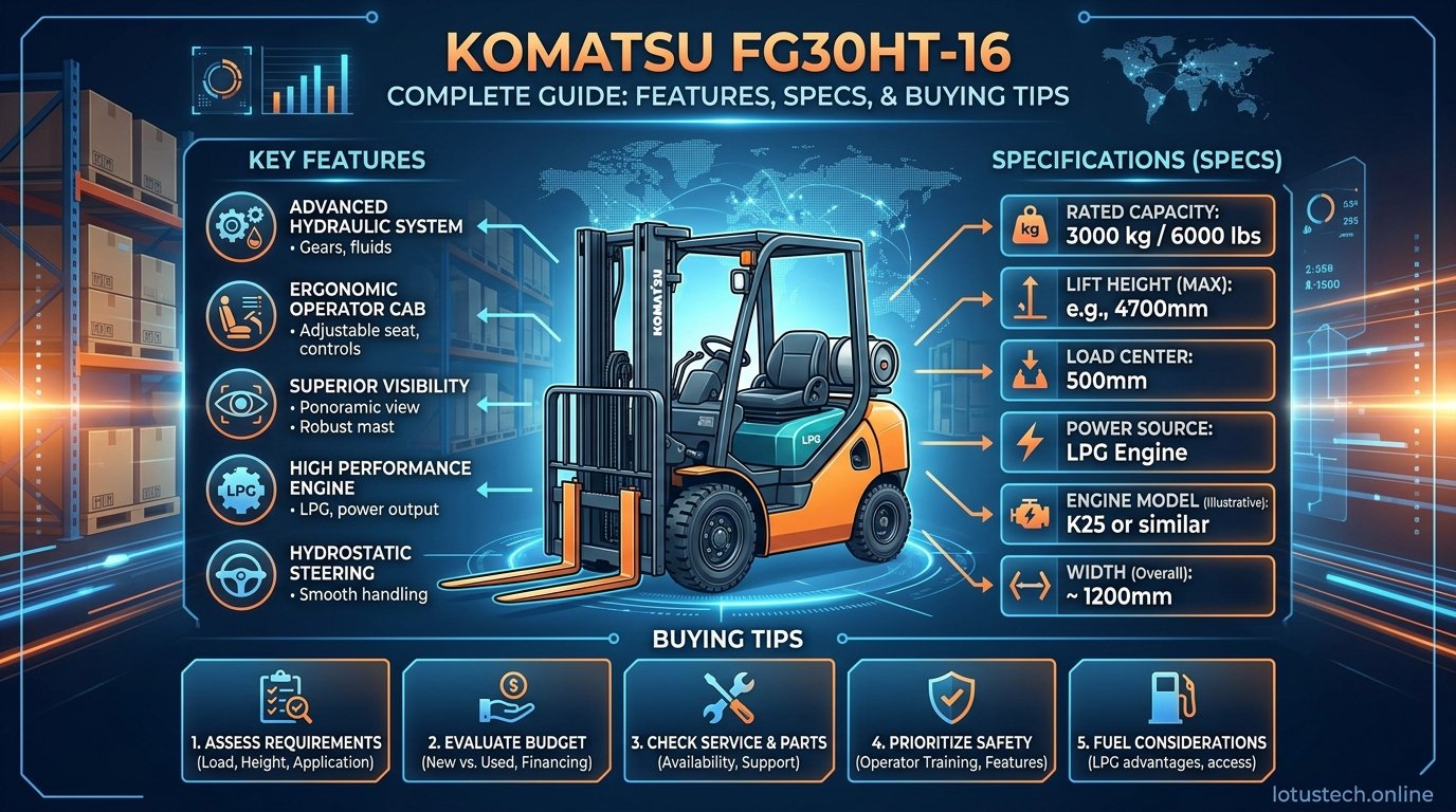 Komatsu FG30HT-16 Complete Guide to Features, Specs, and Buying Tips