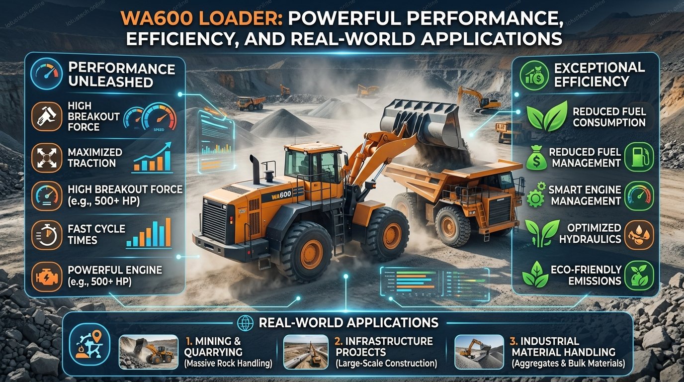 WA600 Loader Powerful Performance, Efficiency, and Real-World Applications